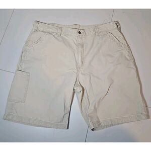 Carhartt Shorts Men's 42 Tan Utility Carpenter B147 Tan 10" Inseam Workwear